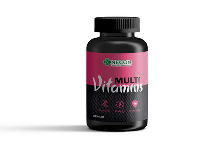 Necon Vegetarian Multivitamin Tablets with Probiotics & Prebiotics (120 Count)|With 43 Vitamins & Minerals | Supplement with Vitamin B12, C, D, E, Zinc & Biotin for Men & Women